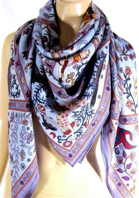 peuple du vent hermes scarf|Hermes Cashmere Silk Peuple Du Vent Shawl 140 .